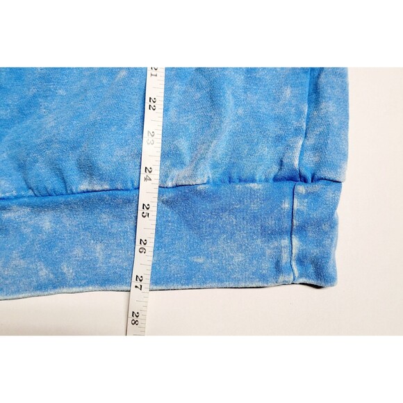 The Simpsons Bart Headplant Skateboarding Blue Acid Wash Sweatshirt Mad Engine - Picture 4 of 8